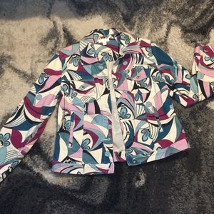 VTG Style Charter Club Psychedelic Jacket 🌈